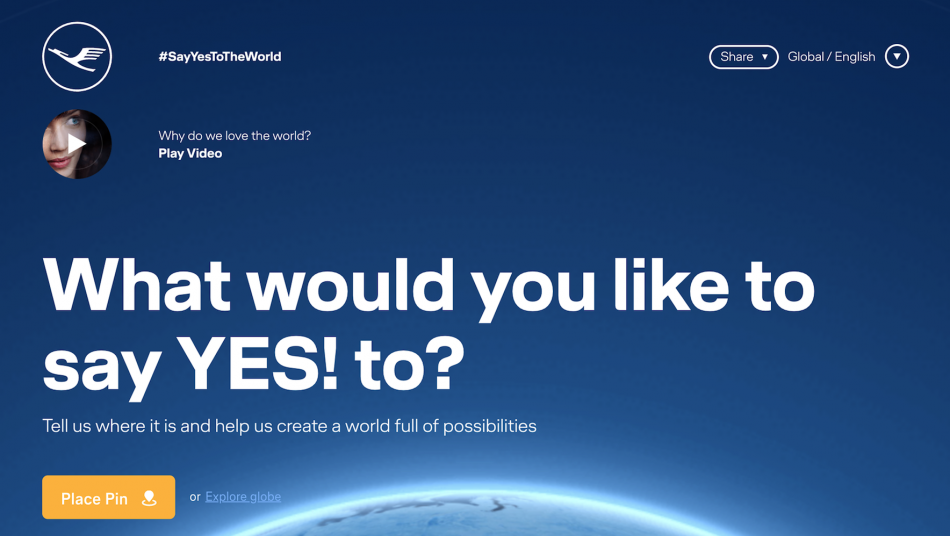 Lufthansa #SayYesToTheWorld