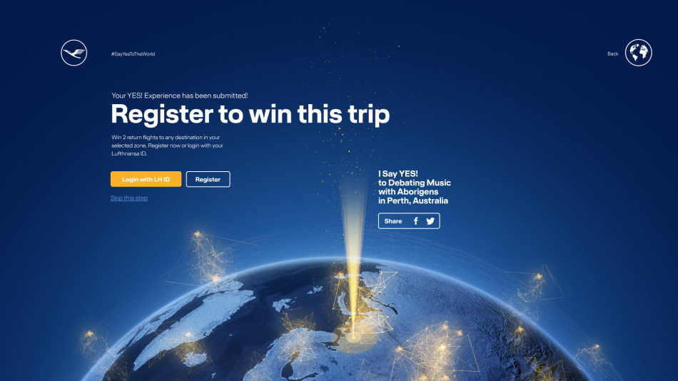 Lufthansa #SayYesToTheWorld