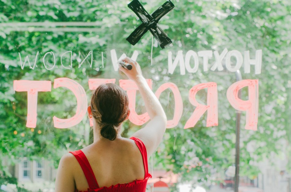 Hoxton Window Project Sarah Tanat-Jones