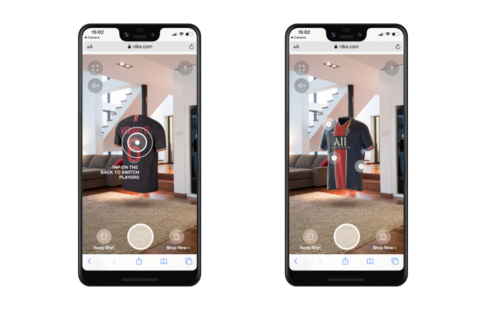 Nike x PSG Shirt AR Viewer