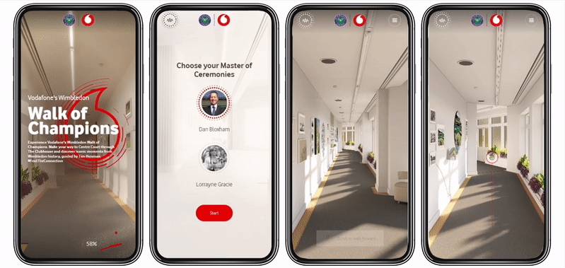Vodafone's Wimbledon Walk of Champions