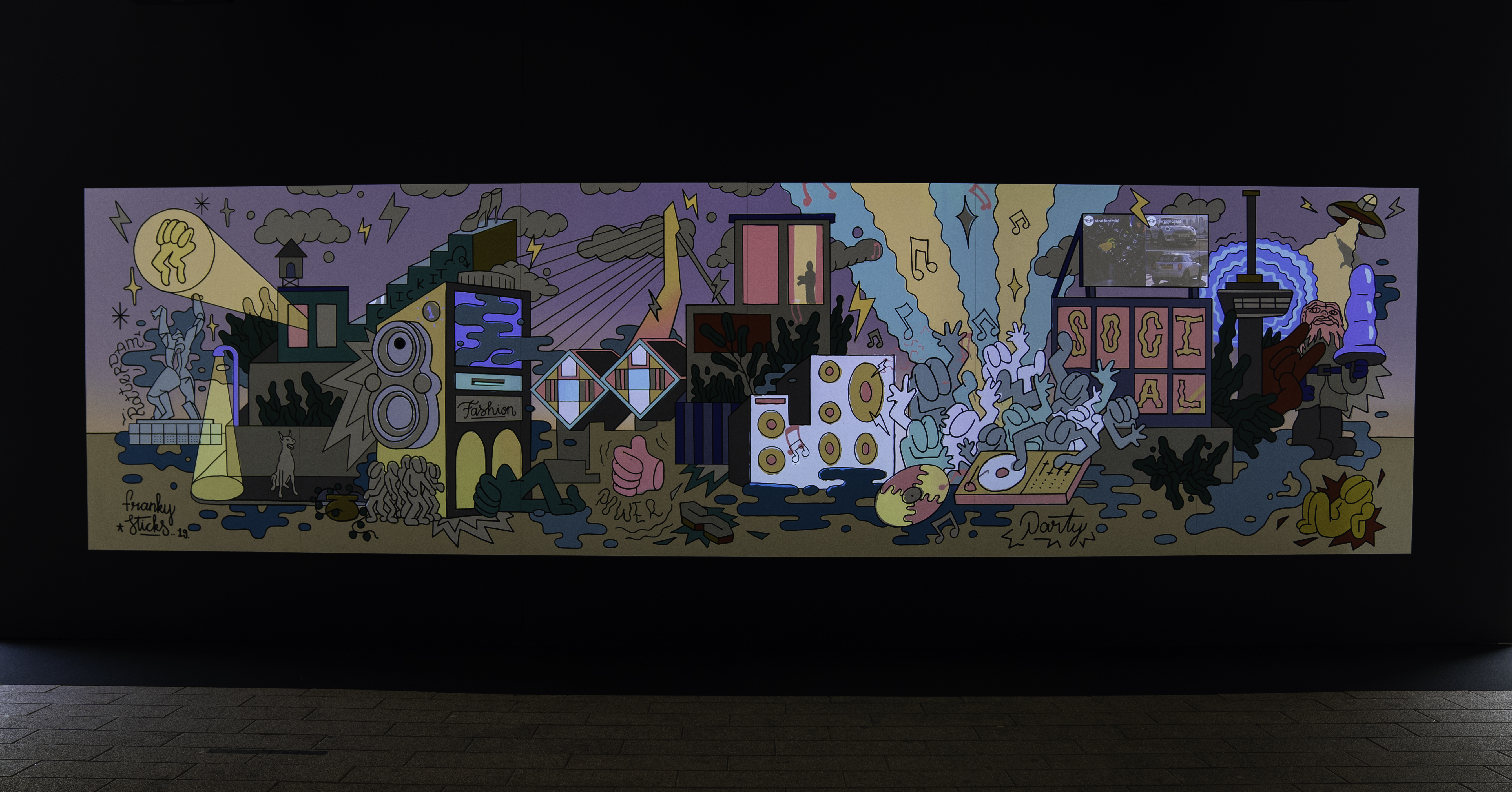 Mini Electric ElectriCity Mural