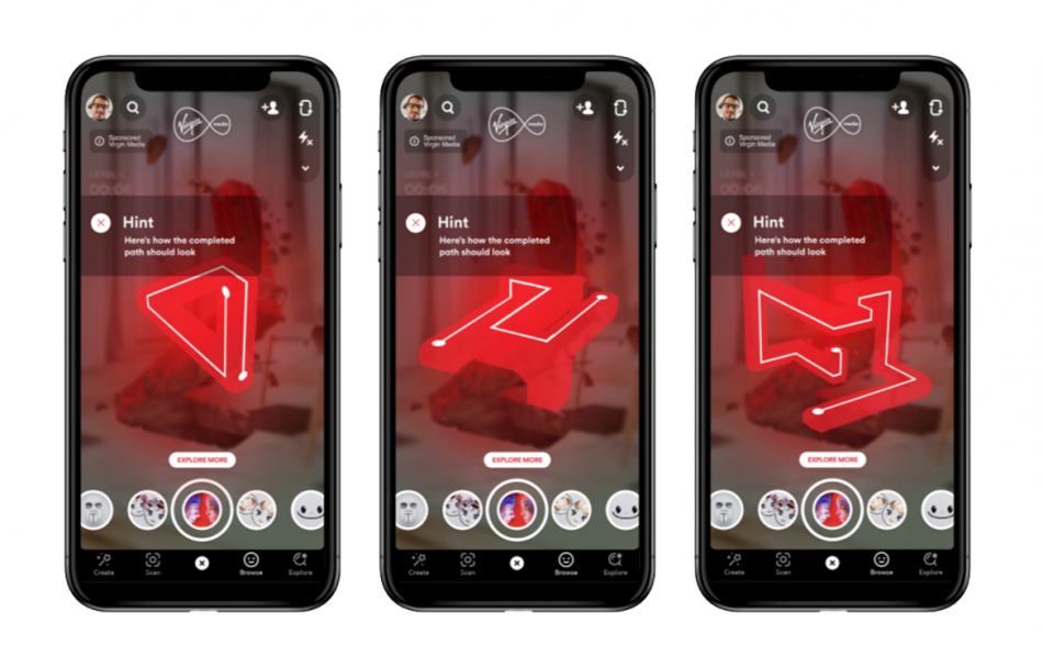 Virgin Media Snapchat AR Game