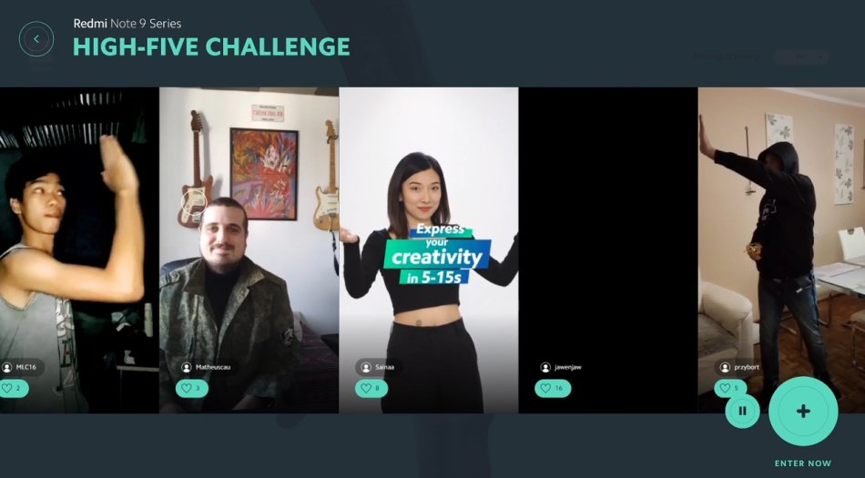 Xiaomi Redmi Note Series The High 5 Challenge