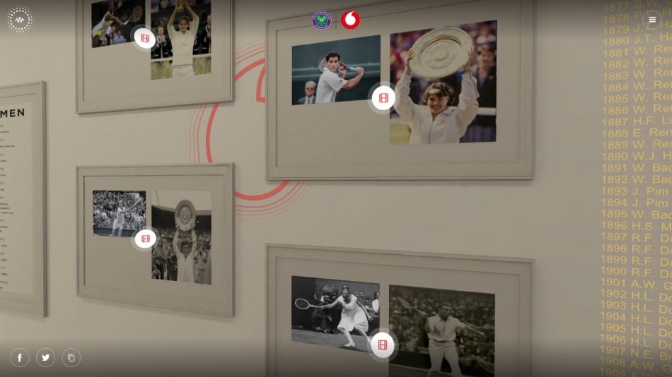 Vodafone's Wimbledon Walk of Champions