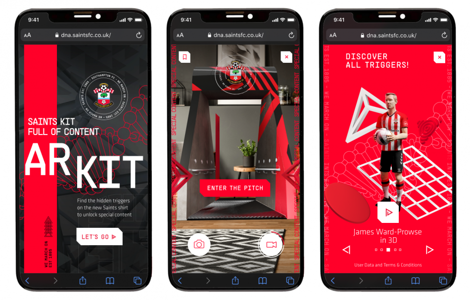 Southampton FC A kit full of content
